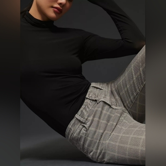 FRAME Le Crop Mini Boot In Windowpane Plaid Jeans 24 FALL STAPLE! - Picture 5 of 9